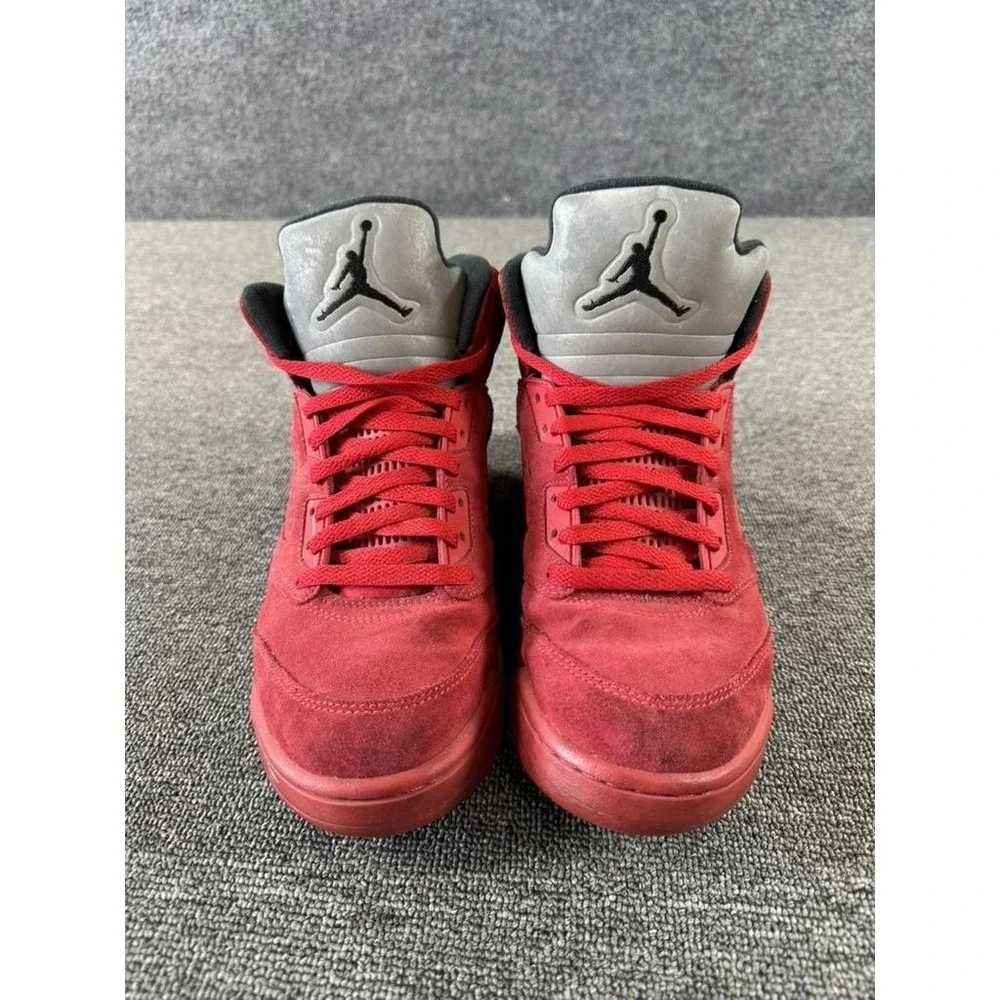 Jordan Air‎ Jordan 5 Retro Red Suede Shoes Mens 9 Basketball Sneakers 136027-602